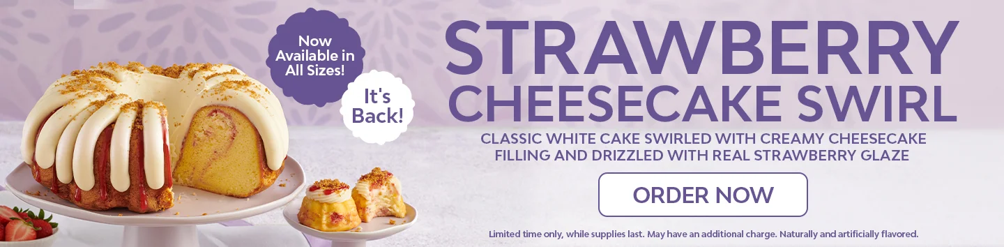 Strawberry Cheesecake Swirl is back in all sizes!